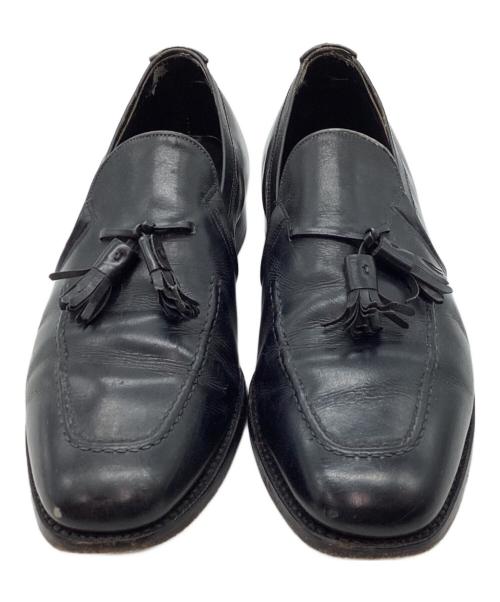 JOHNSTON&MURPHY（ジョンストン＆マーフィー）JOHNSTON&MURPHY (ジョンストン＆マーフィー) タッセルローファー ブラック サイズ:表記なしの古着・服飾アイテム