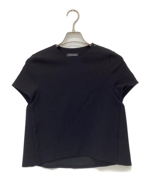 YOKO CHAN（ヨーコチャン）YOKO CHAN (ヨーコチャン) バックボックス プリーツブラウス ブラック サイズ:36の古着・服飾アイテム