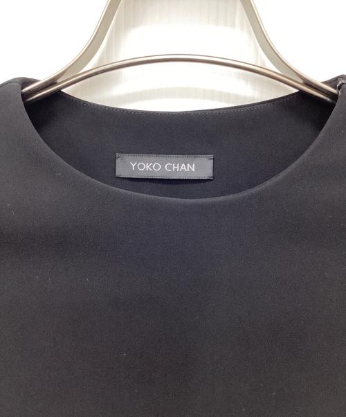 YOKO CHAN（ヨーコチャン）YOKO CHAN (ヨーコチャン) バックボックス プリーツブラウス ブラック サイズ:36の古着・服飾アイテム