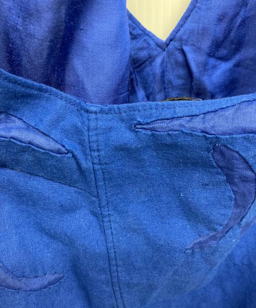 pheeta（フィータ）pheeta (フィータ) オーガニックコットンワンピース ブルー サイズ:Freeの古着・服飾アイテム