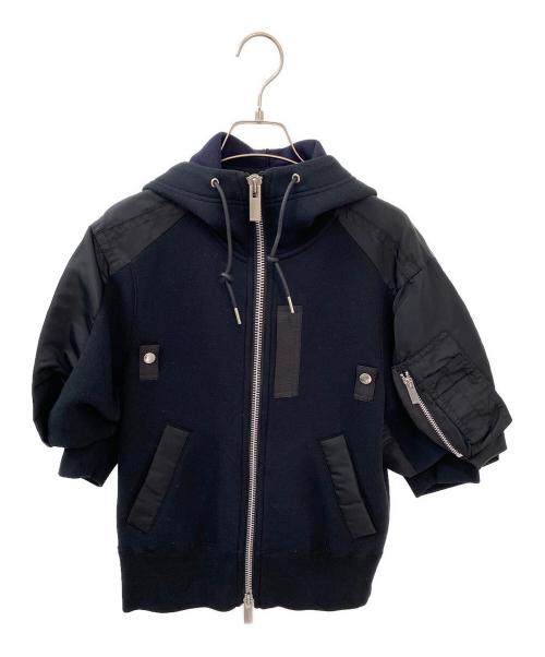 sacai（サカイ）sacai (サカイ) Sponge Sweat Blouson ブラック サイズ:１の古着・服飾アイテム