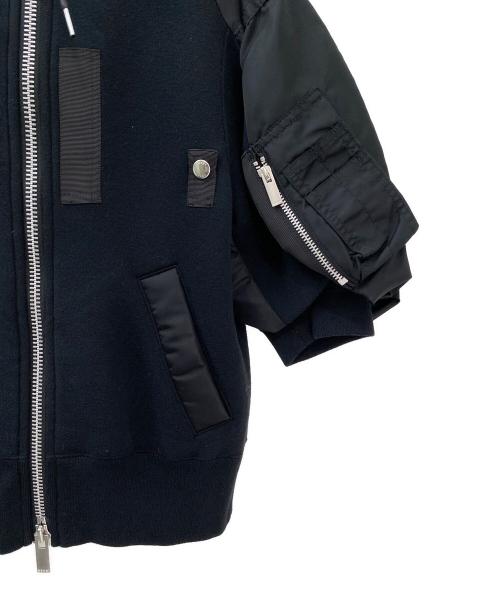 sacai（サカイ）sacai (サカイ) Sponge Sweat Blouson ブラック サイズ:１の古着・服飾アイテム