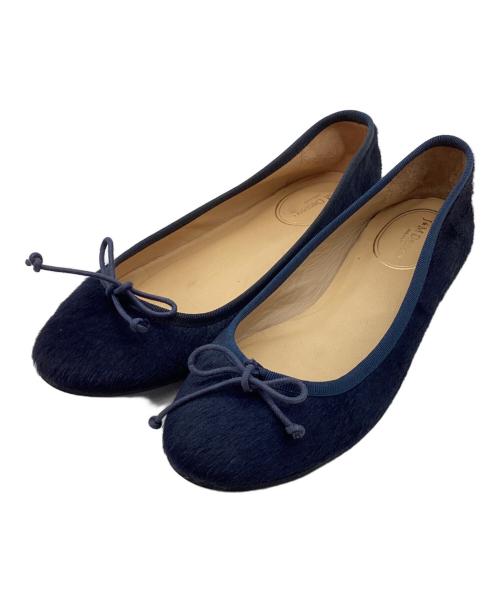 J&M DAVIDSON（ジェイ＆エム デヴィッドソン）J&M DAVIDSON (ジェイ＆エム デヴィッドソン) バレエシューズ ネイビー サイズ:35の古着・服飾アイテム