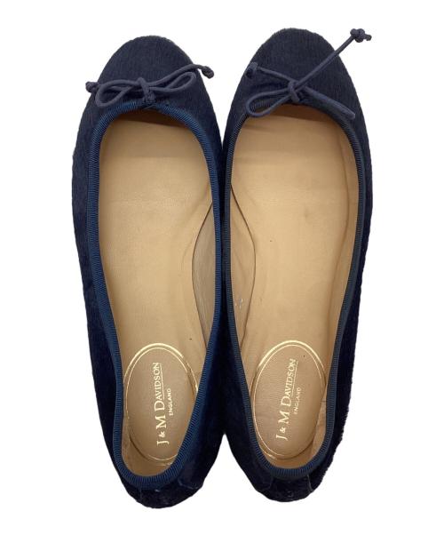 J&M DAVIDSON（ジェイ＆エム デヴィッドソン）J&M DAVIDSON (ジェイ＆エム デヴィッドソン) バレエシューズ ネイビー サイズ:35の古着・服飾アイテム