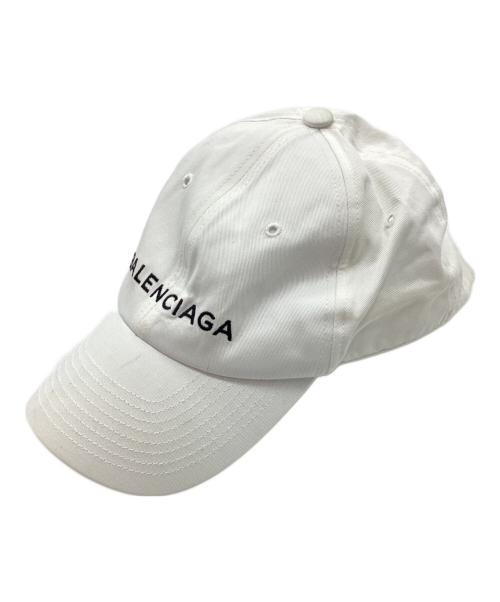 BALENCIAGA（バレンシアガ）BALENCIAGA (バレンシアガ) ロゴキャップ ホワイトの古着・服飾アイテム