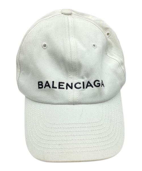 BALENCIAGA（バレンシアガ）BALENCIAGA (バレンシアガ) ロゴキャップ ホワイトの古着・服飾アイテム