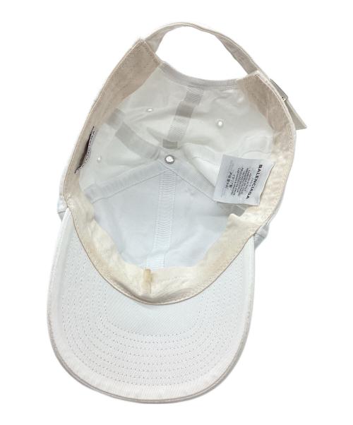BALENCIAGA（バレンシアガ）BALENCIAGA (バレンシアガ) ロゴキャップ ホワイトの古着・服飾アイテム