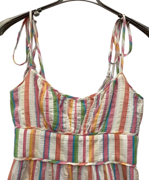 ZIMMERMANN（ジマーマン）ZIMMERMANN (ジマーマン) ストライプキャミソールワンピース マルチカラー サイズ:SIZE 0の古着・服飾アイテム