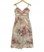 ZIMMERMANNジマーマン）の古着「花柄キャミソールワンピース」｜ベージュ