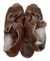 中古・古着 MANA (マナ) ハラコサンダル ブラウン サイズ:37：5000円