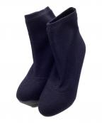 JIL SANDERジルサンダー）の古着「ソックスブーツ」｜ネイビー