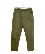 AURALEEオーラリー）の古着「HIGH COUNT FINX CHAMBRAY PANTS」｜グリーン