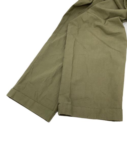 AURALEE（オーラリー）AURALEE (オーラリー) HIGH COUNT FINX CHAMBRAY PANTS グリーン サイズ:3の古着・服飾アイテム