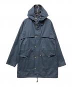 GRENFELLグレンフェル）の古着「UK製古着トレンチフーディコート」｜ネイビー