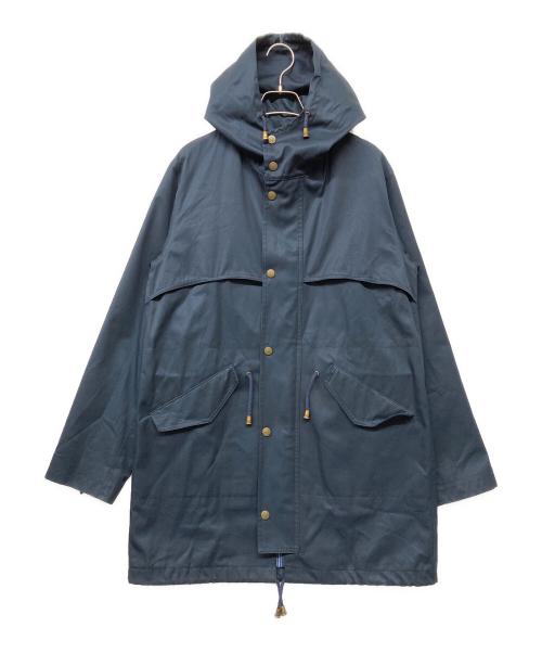 GRENFELL（グレンフェル）GRENFELL (グレンフェル) UK製古着トレンチフーディコート ネイビー サイズ:38の古着・服飾アイテム