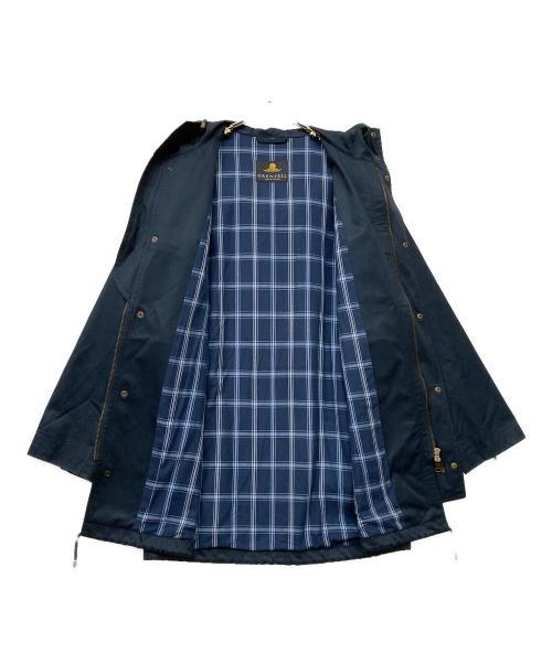 GRENFELL（グレンフェル）GRENFELL (グレンフェル) UK製古着トレンチフーディコート ネイビー サイズ:38の古着・服飾アイテム