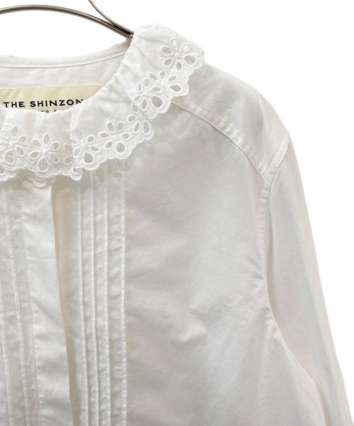 THE SHINZONE（ザ シンゾーン）THE SHINZONE (ザ シンゾーン) レースカラーブラウス ホワイト サイズ:36の古着・服飾アイテム