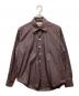 camisas manolo（カミサス マノロ）の古着「ストライプシャツ」｜ブラウン