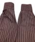 中古・古着 camisas manolo (カミサス マノロ) ストライプシャツ ブラウン サイズ:46：17000円