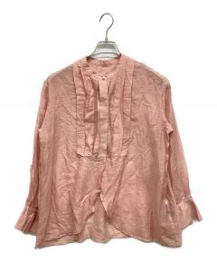 中古・古着通販】TWILL (ツイル) ラウンドペプラムボリュームブラウス