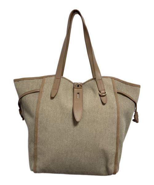 FURLA（フルラ）FURLA (フルラ) NET L TOTE トートバッグ ベージュの古着・服飾アイテム