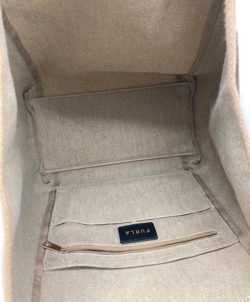 FURLA（フルラ）FURLA (フルラ) NET L TOTE トートバッグ ベージュの古着・服飾アイテム