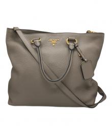 PRADA（プラダ）の古着「2WAYバッグ」｜ベージュ