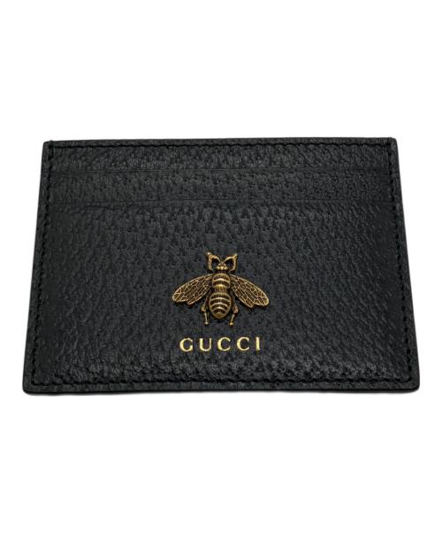 GUCCI（グッチ）GUCCI (グッチ) アニマリエ　カードケース ブラックの古着・服飾アイテム