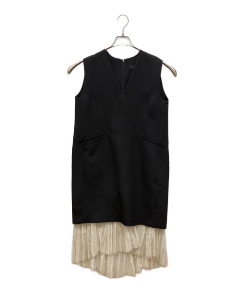 styling/（スタイリング）styling/ (スタイリング) ラッフルドッキングワンピース ブラック サイズ:1の古着・服飾アイテム