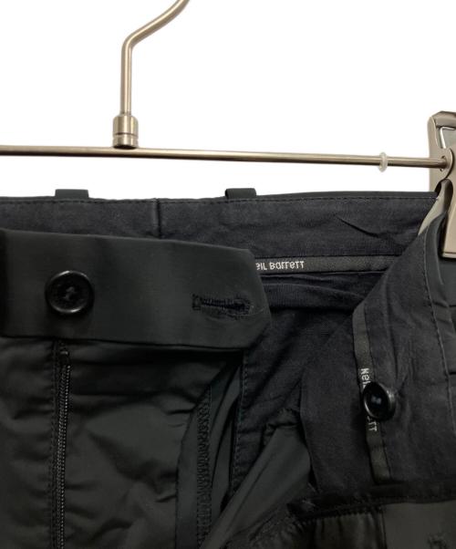 NEIL BARRETT（ニールバレット）NEIL BARRETT (ニールバレット) リブストレッチナイロンパンツ ブラック サイズ:44の古着・服飾アイテム