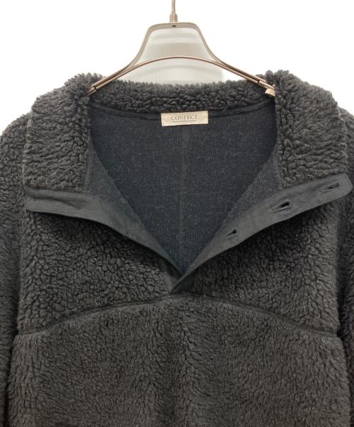 nestrobe confect（ネストローブ コンフェクト）nestrobe confect (ネストローブ コンフェクト) ウールボアスタンドカラープルオーバー ブラック サイズ:3の古着・服飾アイテム