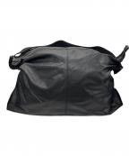 MR.OLIVEミスターオリーブ）の古着「LEATHER MESSENGER BAG」｜ブラック