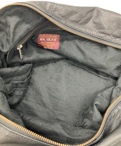 MR.OLIVE（ミスターオリーブ）MR.OLIVE (ミスターオリーブ) LEATHER MESSENGER BAG ブラックの古着・服飾アイテム