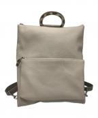 ear PAPILLONNERイアパピヨネ）の古着「きれいめDリュック/マルチウェイバッグ」｜ベージュ