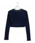 TO UNITED ARROWS (トゥーユナイテッドアローズ) プリーツ L/SL カットソー ネイビー サイズ:FREE 未使用品：4000円