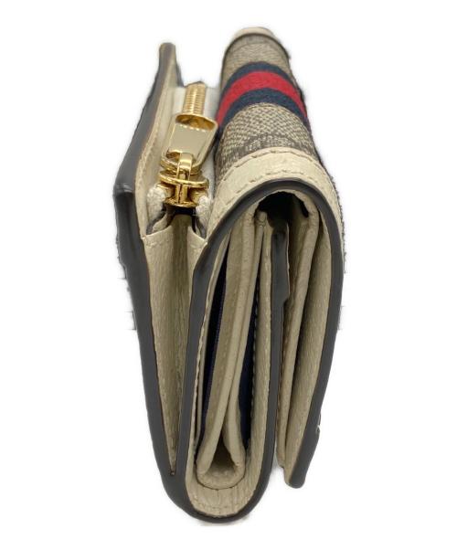 GUCCI（グッチ）GUCCI (グッチ) 3つ折り財布 アイボリーの古着・服飾アイテム