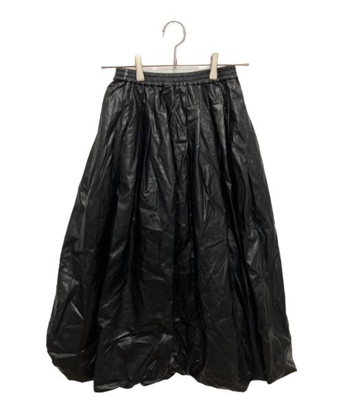 TORRAZZO DONNA（トラッゾドンナ）TORRAZZO DONNA (トラッゾドンナ) エコレザーバルーンスカート ブラック サイズ:FREEの古着・服飾アイテム