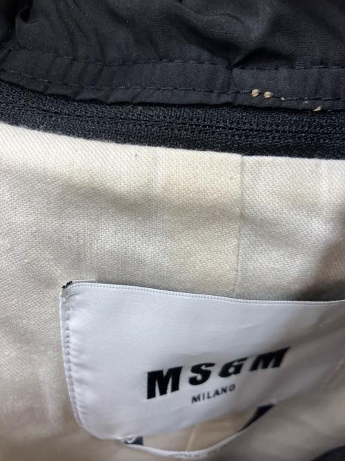 MSGM（エムエスジーエム）MSGM (エムエスジーエム) フード取り外しワイドコート ベージュ サイズ:48の古着・服飾アイテム