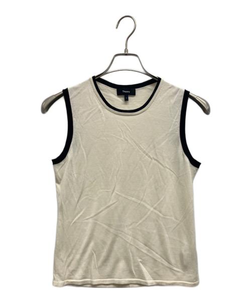 theory（セオリー）theory (セオリー) REGAL WOOL SILK TRIM SHELL アイボリー サイズ:Sの古着・服飾アイテム