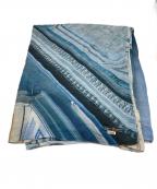 Massimo Listriマッシモ・リストリ）の古着「プリント大判ストール」｜ブルー