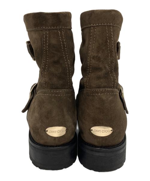 JIMMY CHOO（ジミーチュウ）JIMMY CHOO (ジミーチュウ) YOUTHエンジニアブーツ ブラウン サイズ:37の古着・服飾アイテム