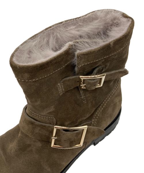 JIMMY CHOO（ジミーチュウ）JIMMY CHOO (ジミーチュウ) YOUTHエンジニアブーツ ブラウン サイズ:37の古着・服飾アイテム