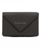 BALENCIAGAバレンシアガ）の古着「ペーパーミニウォレット」｜グレー