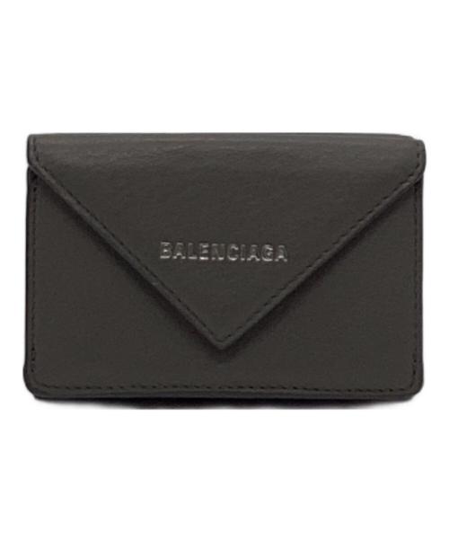 BALENCIAGA（バレンシアガ）BALENCIAGA (バレンシアガ) ペーパーミニウォレット グレーの古着・服飾アイテム