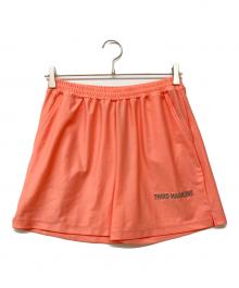 THIRD MAGAZINE（サードマガジン）の古着「ロゴ刺繍撥水ラッシュガードショートパンツ」｜オレンジ