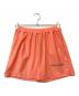 THIRD MAGAZINE（サードマガジン）の古着「ロゴ刺繍撥水ラッシュガードショートパンツ」｜オレンジ