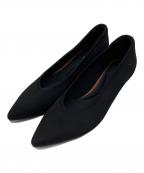 VIVAIAビバイア）の古着「ポインテッドトゥ キトゥンヒール パンプス」｜ブラック