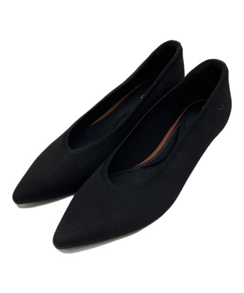 VIVAIA（ビバイア）VIVAIA (ビバイア) ポインテッドトゥ キトゥンヒール パンプス ブラック サイズ:40の古着・服飾アイテム