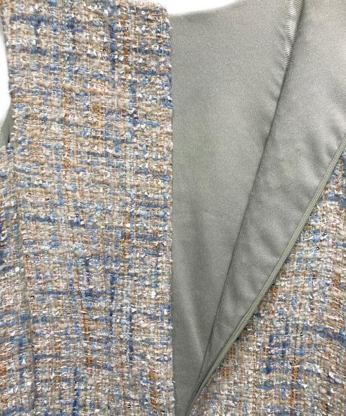 EMPORIO ARMANI（エンポリオ アルマーニ）EMPORIO ARMANI (エンポリオ アルマーニ) ツイードノースリーブワンピース マルチカラー サイズ:38の古着・服飾アイテム