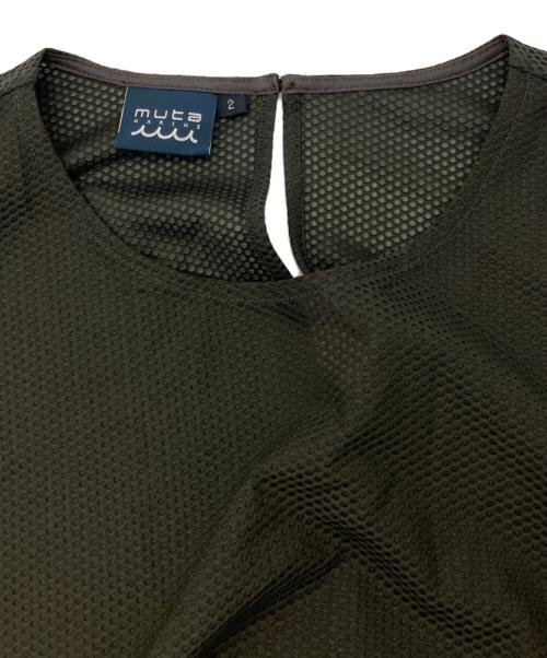 muta MARINE（ムータマリン）muta MARINE (ムータマリン) メッシュノースリーブワンピース オリーブ サイズ:2の古着・服飾アイテム